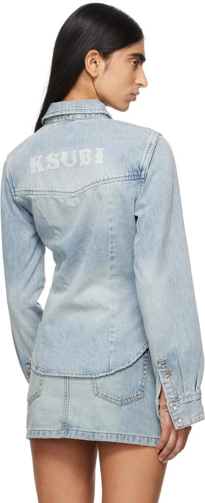 Ksubi Blue Bella Long Sleeve Paragon Denim Shirt 3