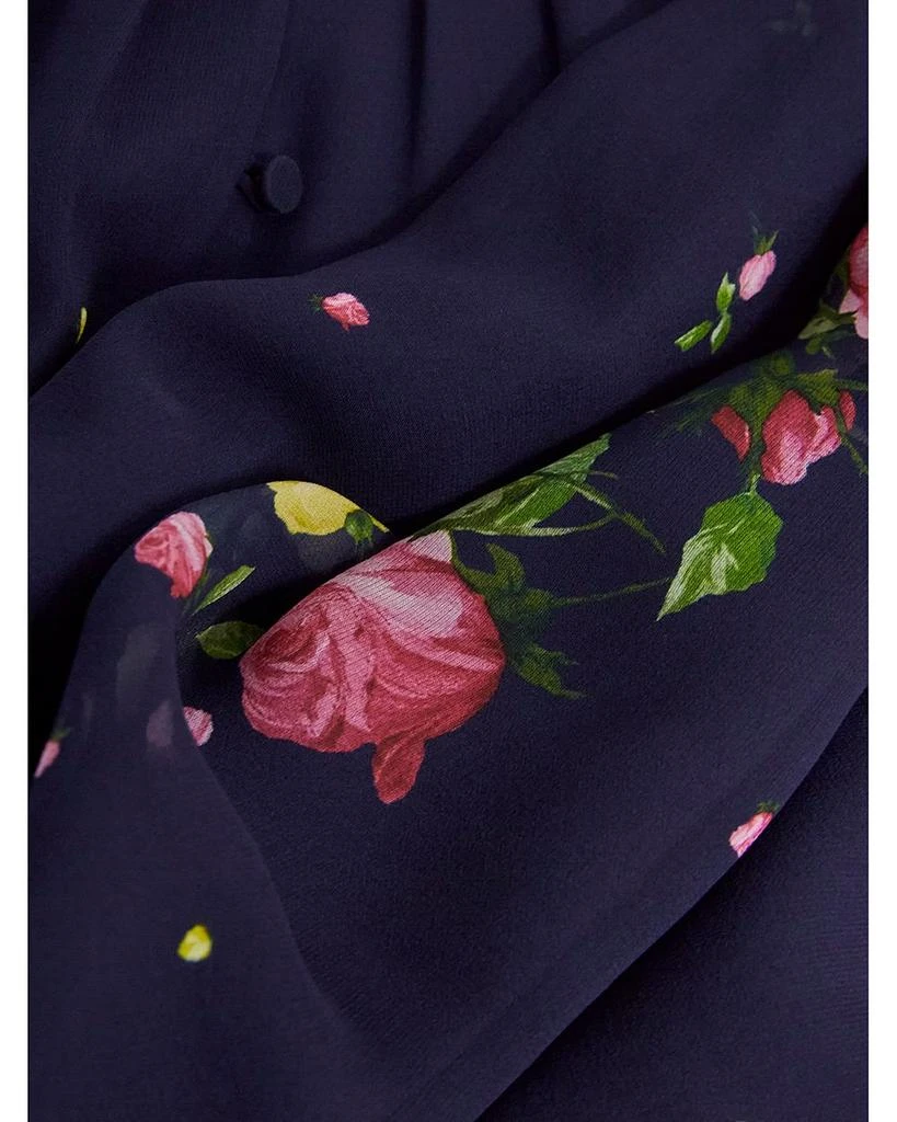 HOBBS LONDON Eva Floral Print Silk Midi Dress 7
