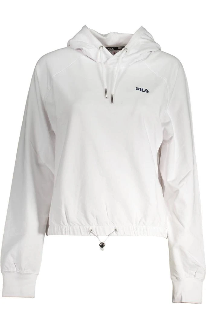 Fila Classic White Hooded Sweatshirt with Embroidery 1