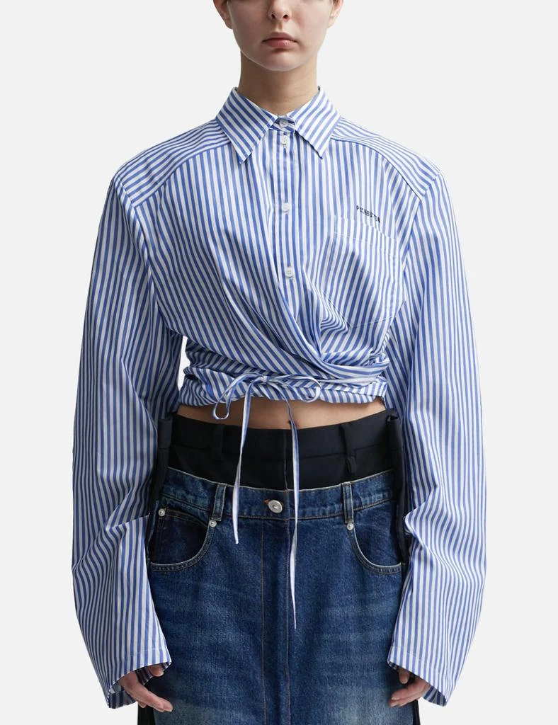 pushBUTTON Stripe Tie Shirt from HBX