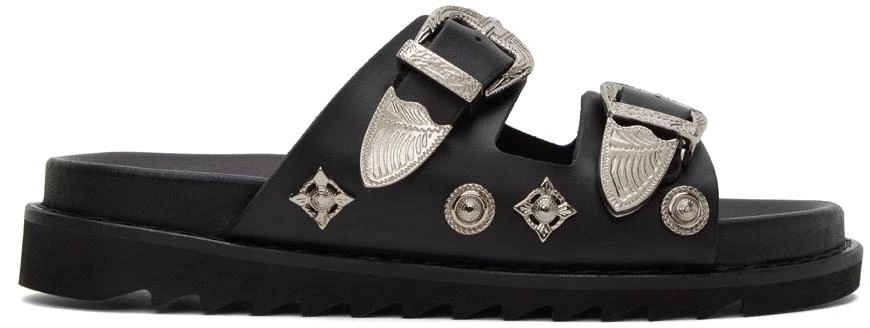 Toga Pulla Black Buckle Sandals 1