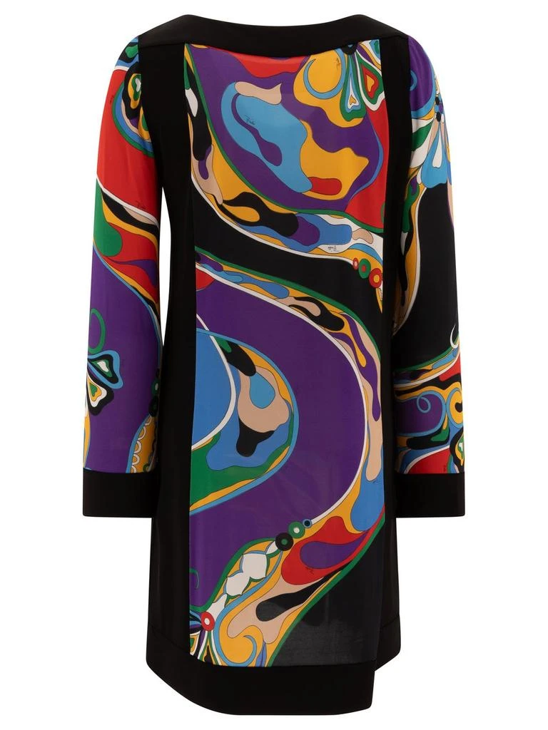 knee length dresses for ladies 1960s Pucci Square Neck Cotton Mini Dress – Screaming Mimis Vintage Fashion main image 1