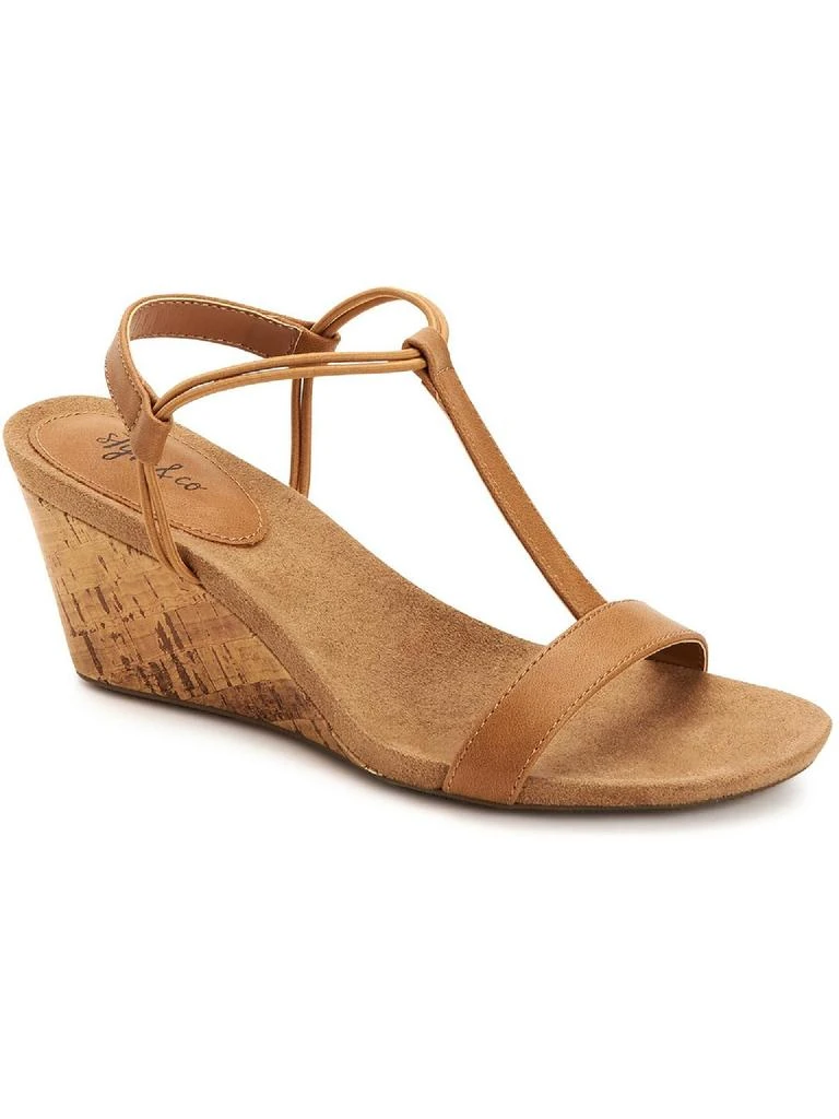 Style & Co Mulan Womens Dressy Slip On Wedge Sandals 1