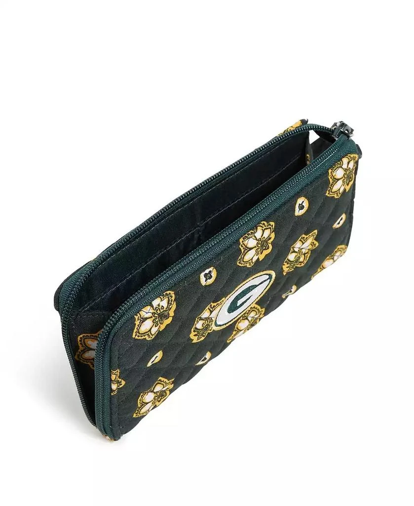 Vera Bradley Women's Green Bay Packers RFID Front-Zip Wristlet 2