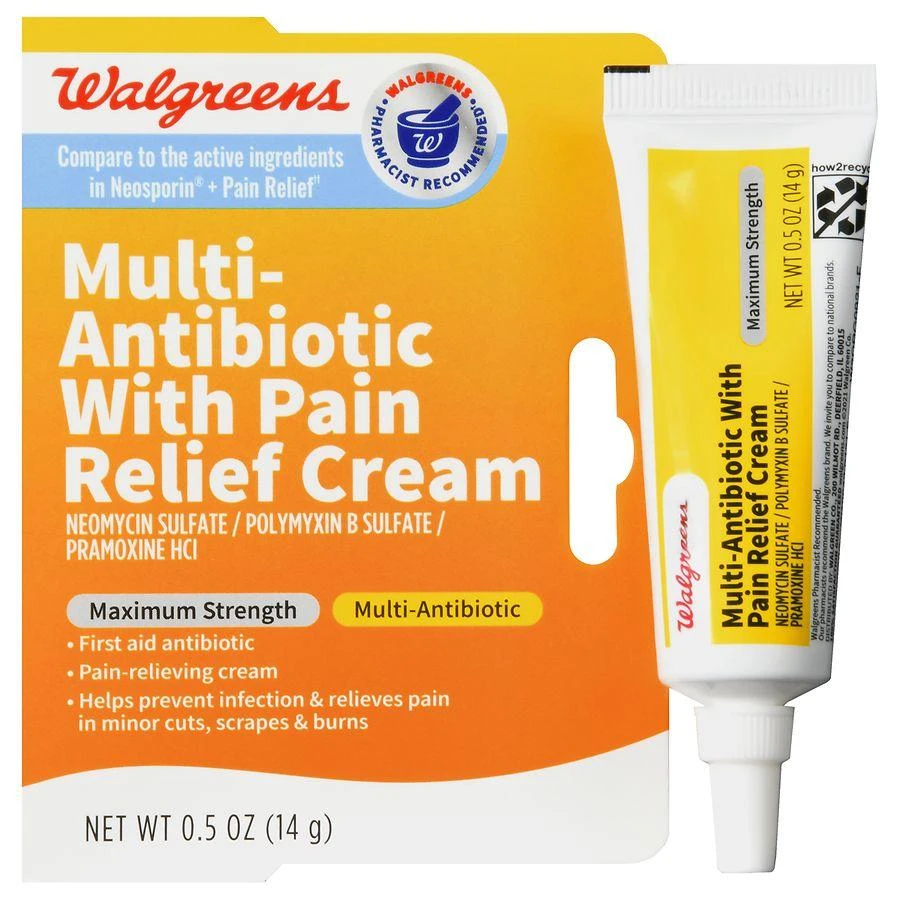Walgreens Multi-Antibiotic With Pain Relief Cream 1