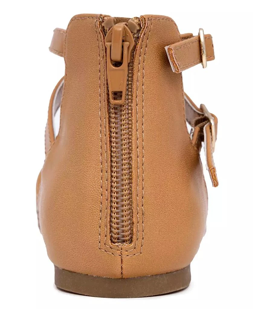Sugar Little Girls Banana Bread Ankle Strap Round Toe Flats 3