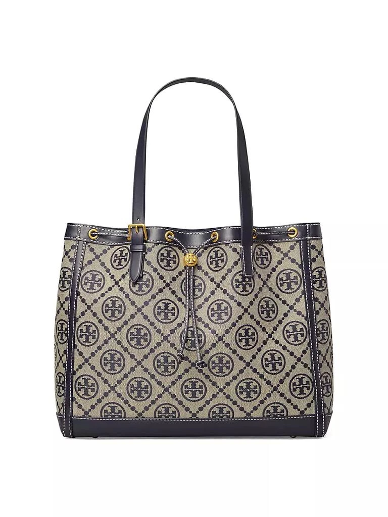 Tory Burch T Monogram Jacquard Drawstring Tote