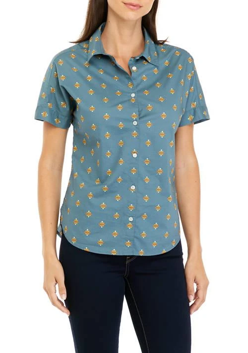 Pendleton Womens Short Sleeve Button Front Shirt 1