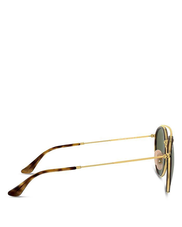 Ray-Ban Icons Brow Bar Round Sunglasses, 51mm 5