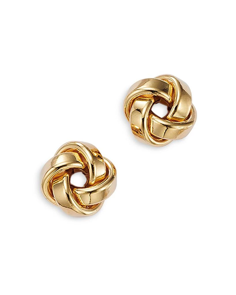Bloomingdale's Love Knot Stud Earrings in 14K Yellow Gold 1