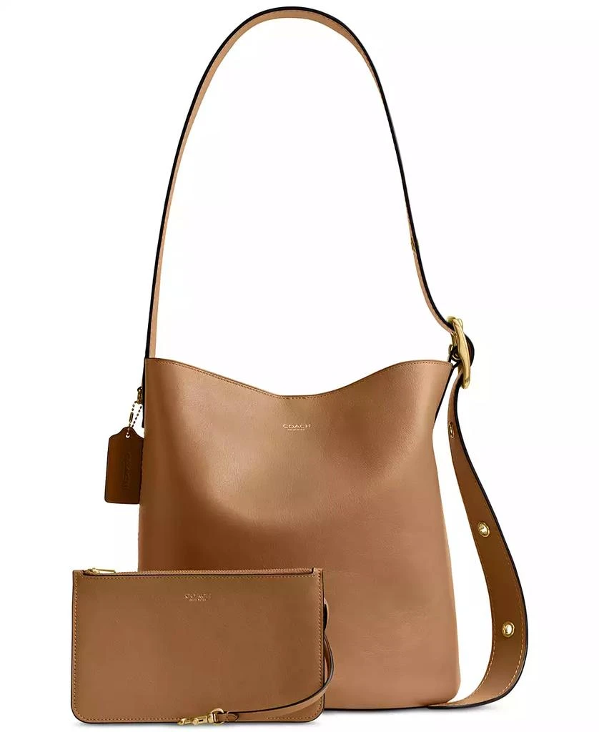 Coach Bleecker Medium Leather Bucket Bag 2