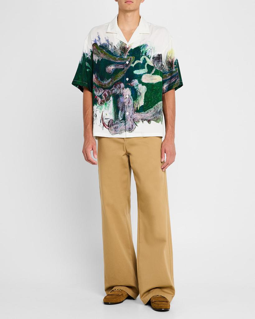DOMREBEL Men's Pondscum Camp Shirt