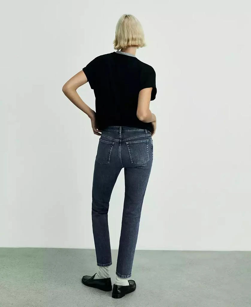 Mango Women's Claudia Slim-Fit Cropped Jeans 4