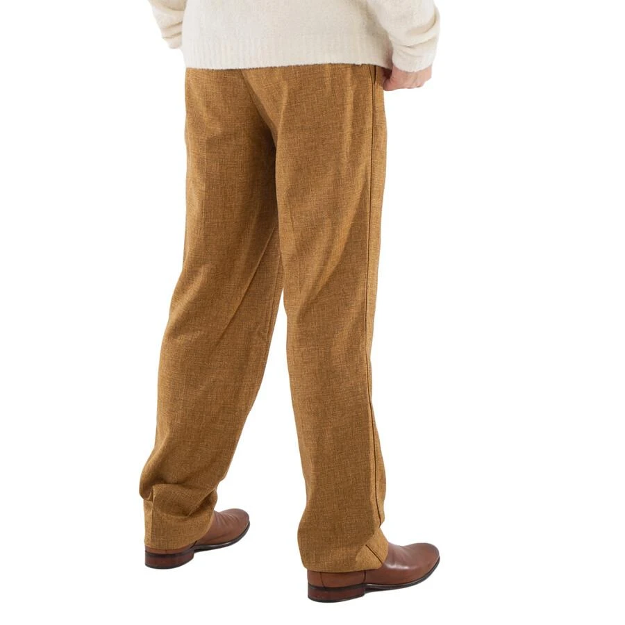 VTMNTS Men's Caramel Barcode Monogram Tailored Wool Pants 3