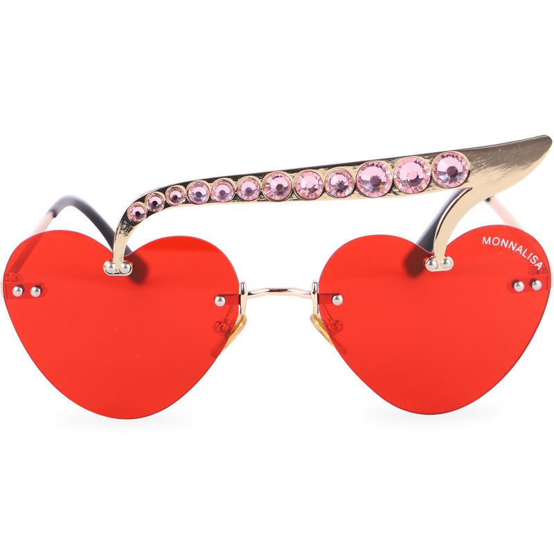 MONNALISA Cherry shaped logo sunglasses in red