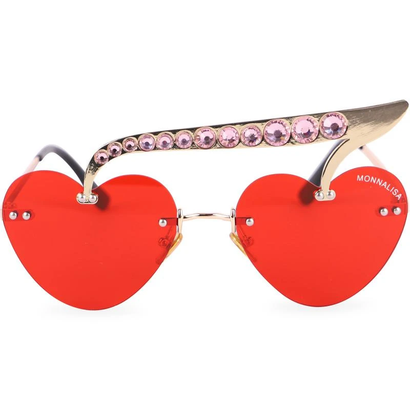 MONNALISA Cherry shaped logo sunglasses in red 2