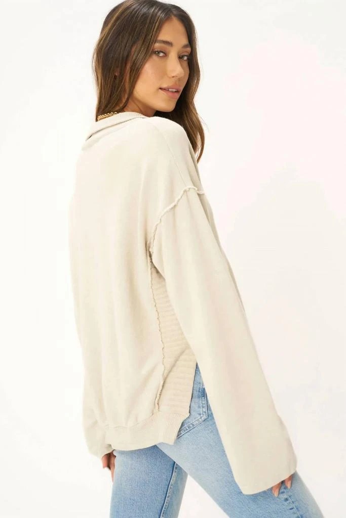 Project Social T Project Social T - Oliver Collared Half-Zip Sweatshirt 3