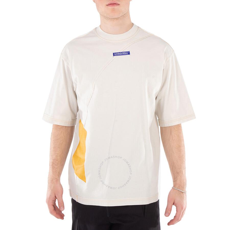 A-COLD-WALL* Men's Beige Aspect Cotton T-Shirt