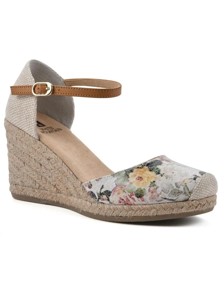White Mountain Mamba Womens Ankle Strap Heel Wedge Sandals 1
