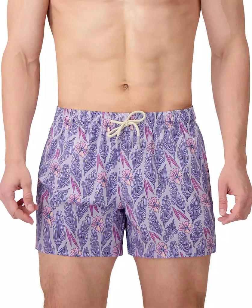 Sunset and Vines Men's Floral Woven Swim Trunks 2