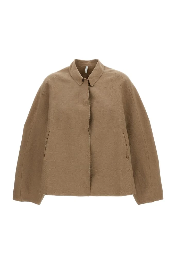BOBOUTIC Single-Breasted Jacket with Concealed Front Fastening