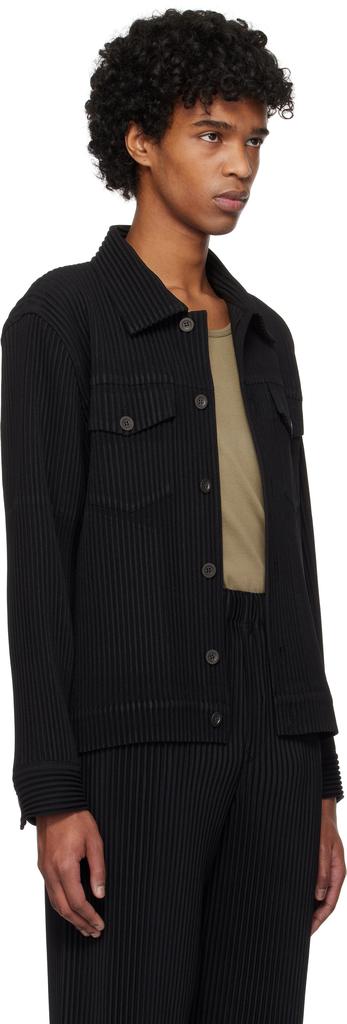 Homme Plissé Issey Miyake Black 'Wool Like' Light Jacket - Jackets