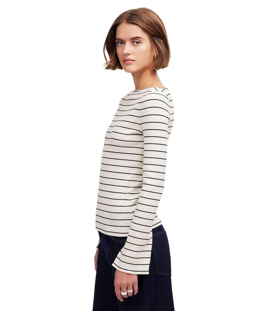 Madewell Boatneck Cotton Rib Long Sleeve 3