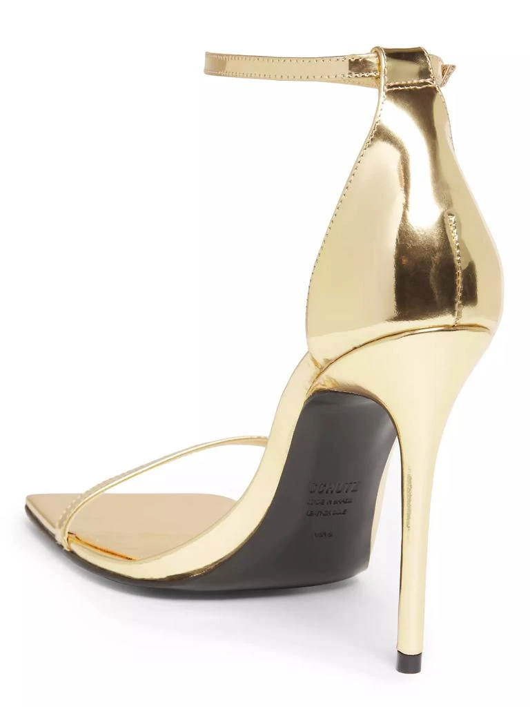Schutz Jenna 100MM Mirrored Leather Sandals 3