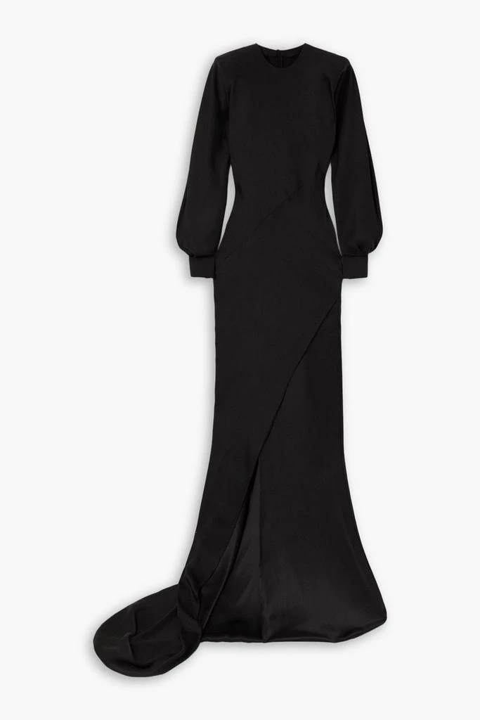 Adrianna Papell Ruffle crepe halter gown - Dresses & Skirts - BeyondStyle