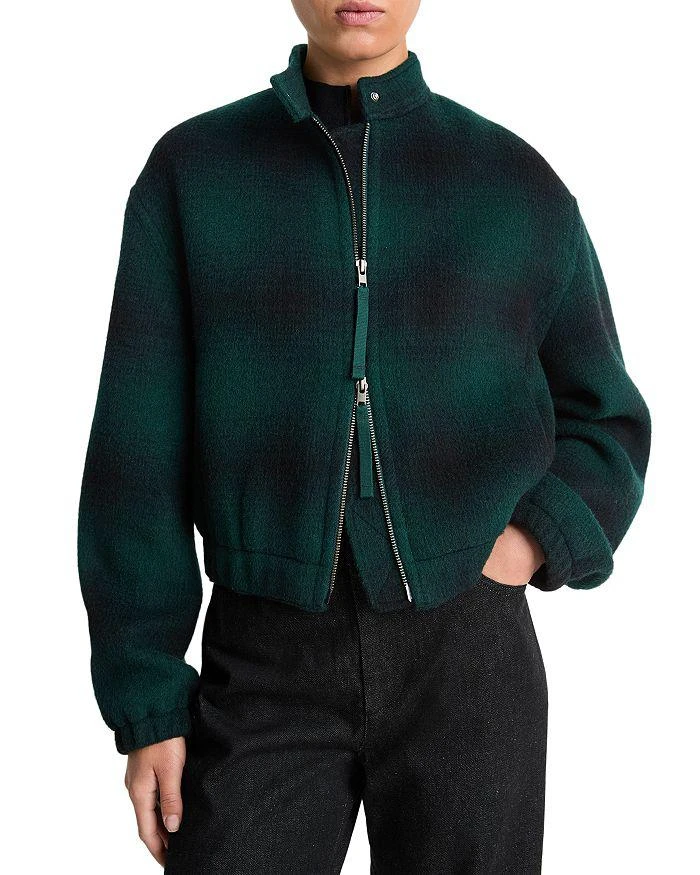 Vince Shadow Plaid Bomber Jacket 5
