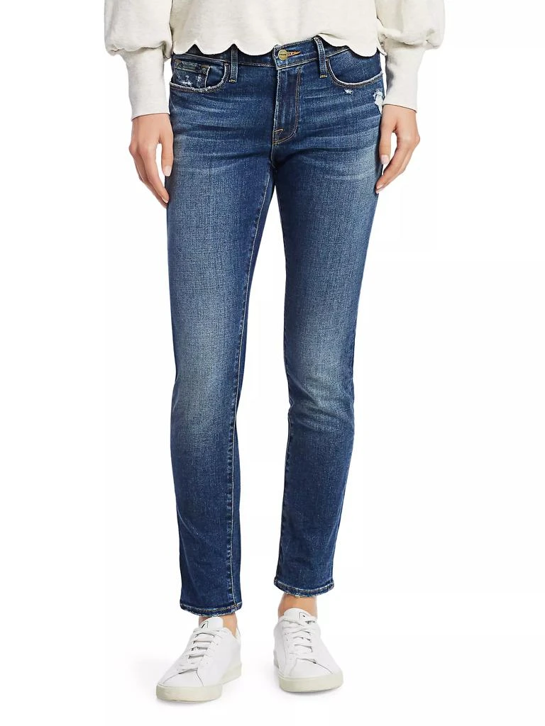 FRAME Le Garçon Mid-Rise Skinny Jeans 3