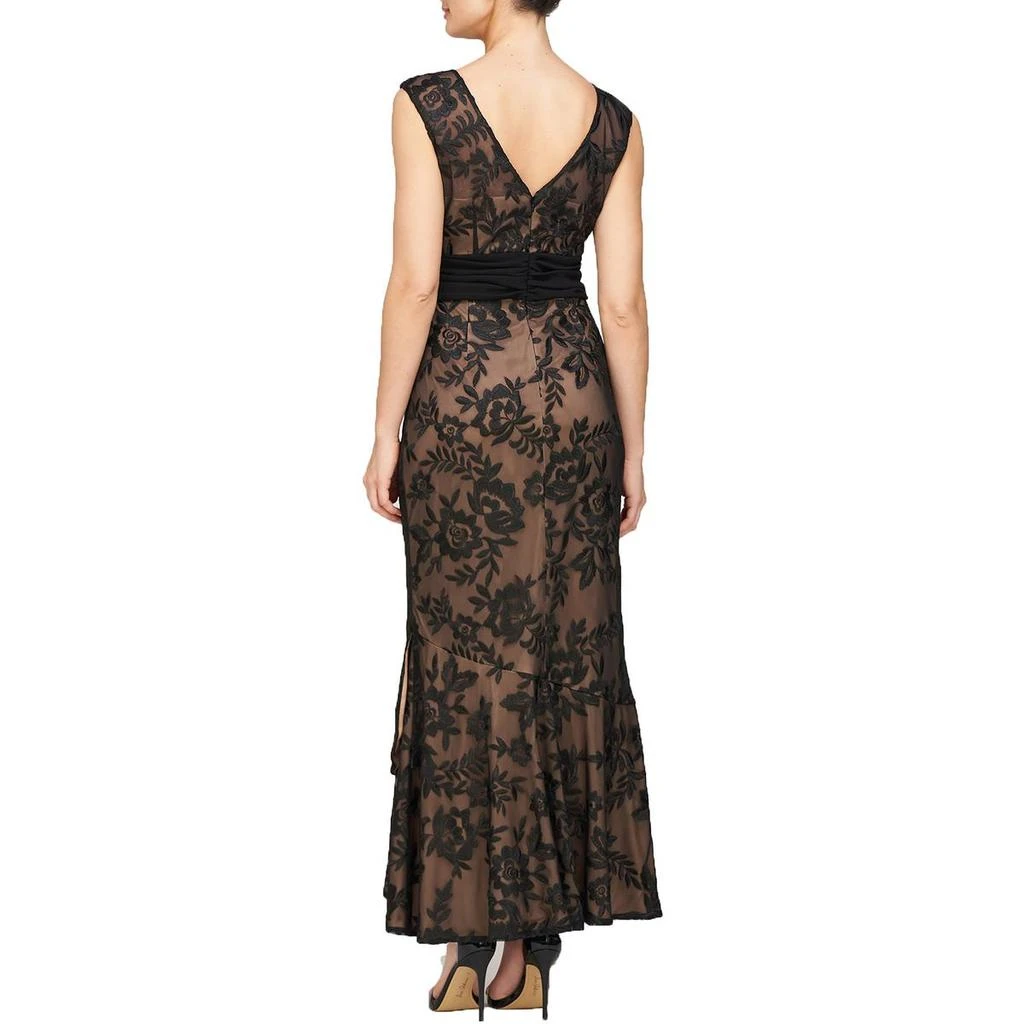 JS Collections Emily Womens Embroidered Hi-Low Evening Dress 2