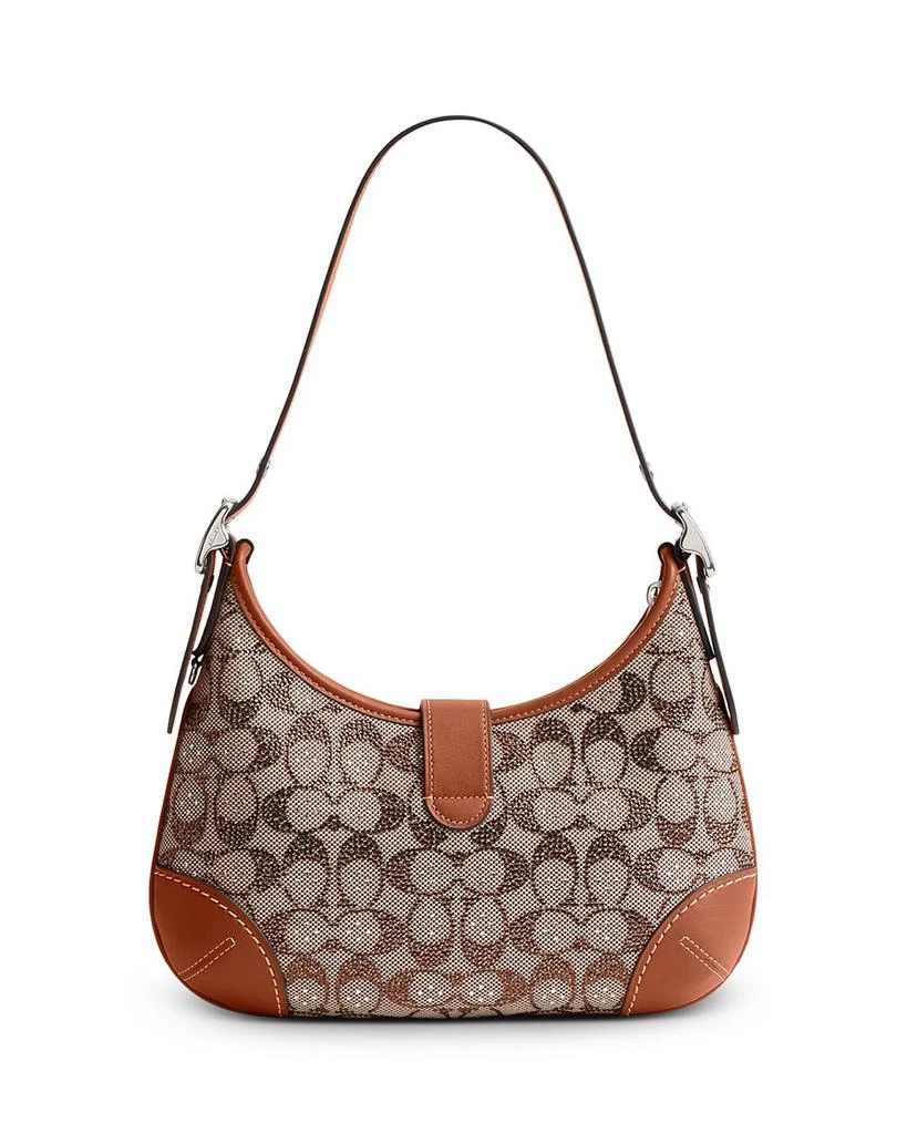 Coach Hamptons Hobo Bag in Crystal Signature Jacquard 4