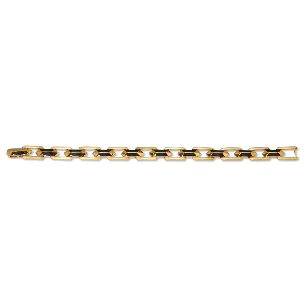 Palm Beach Jewelry Men's Gold Ion-Plated Stainless Steel Link Bracelet 9-inch 4