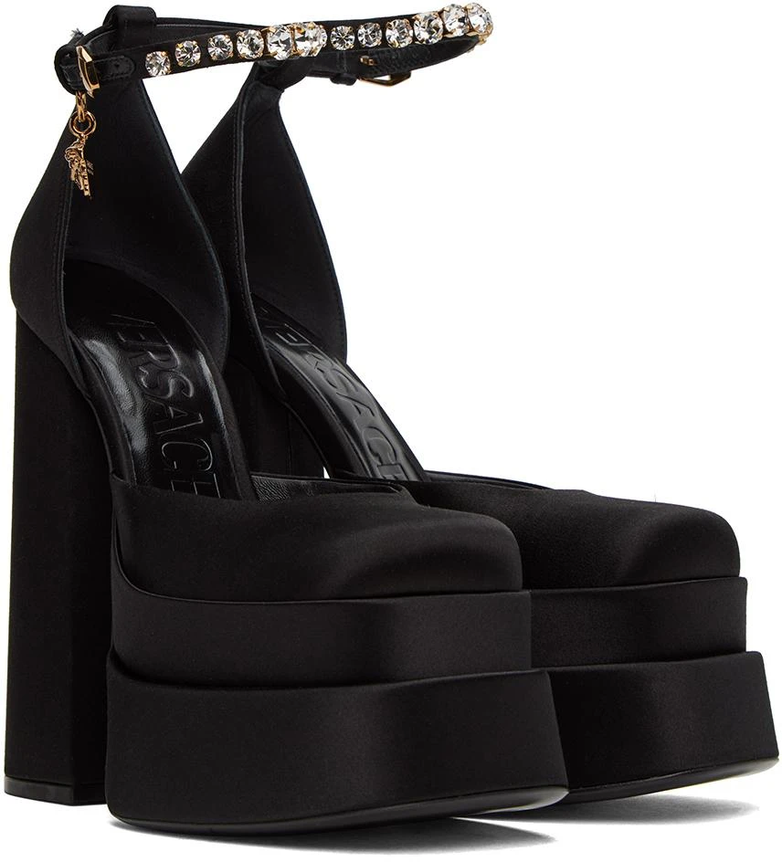 Versace Black Medusa Aevitas Heels 4