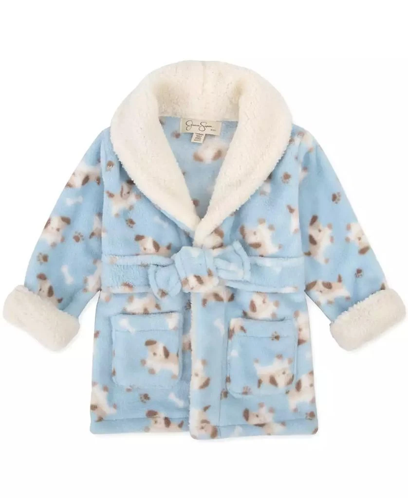 Jessica Simpson Baby Bath Robe with Sherpa Slippers, 2-Piece Set 2