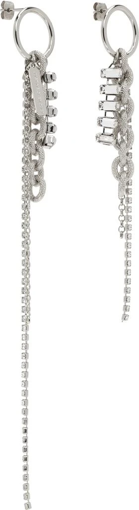 Justine Clenquet Silver Chloë Crystal Earrings 2