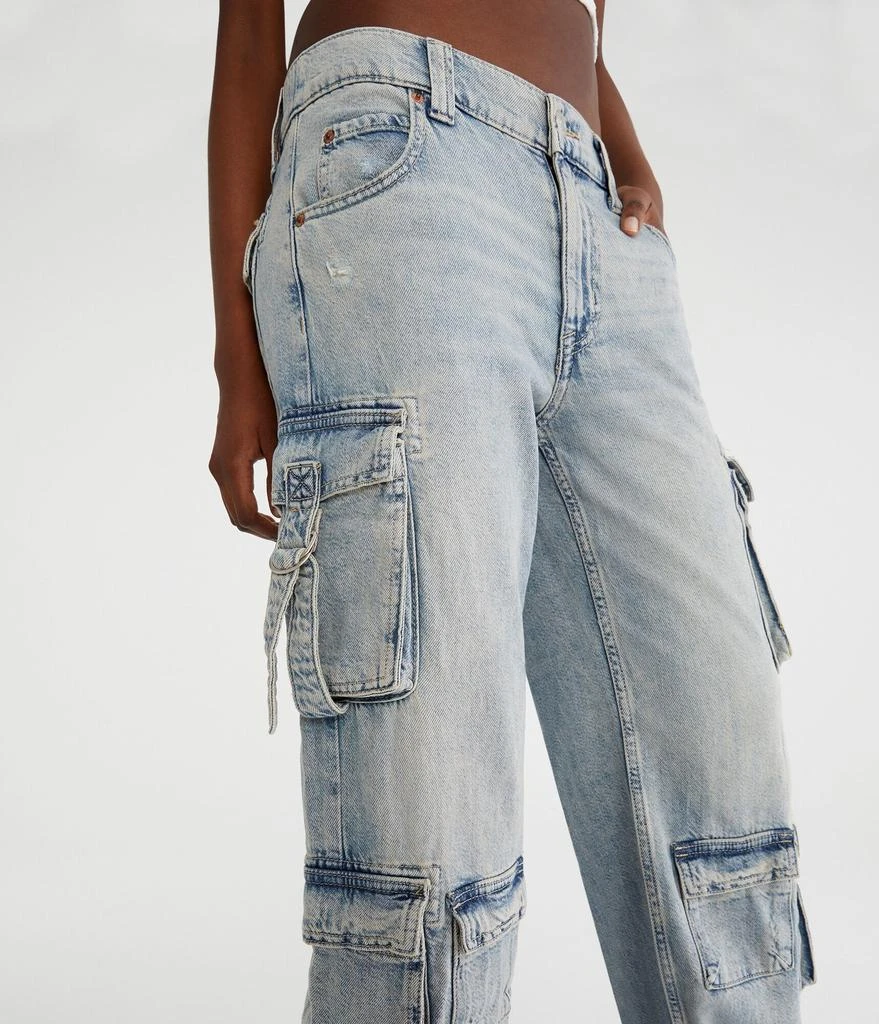 Aeropostale Low-Rise Wide Leg Cargo Jean 2