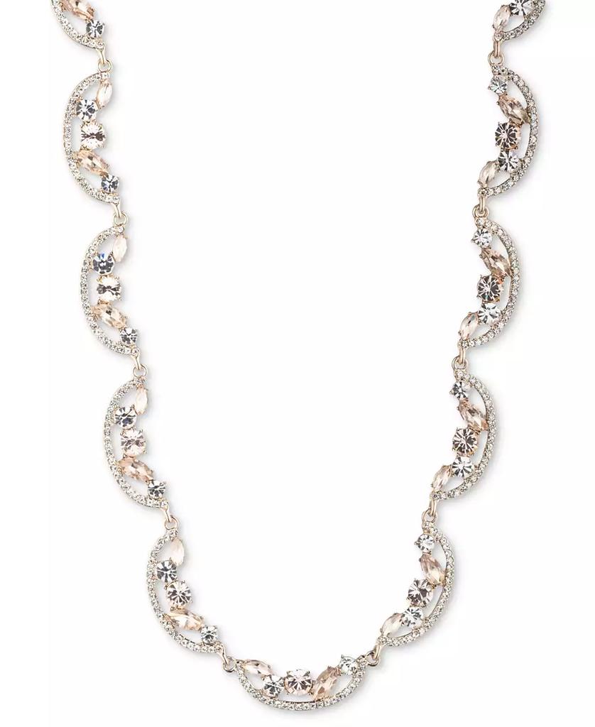 Givenchy Silver-tone Pavé Crystal Orb Frontal Necklace deals