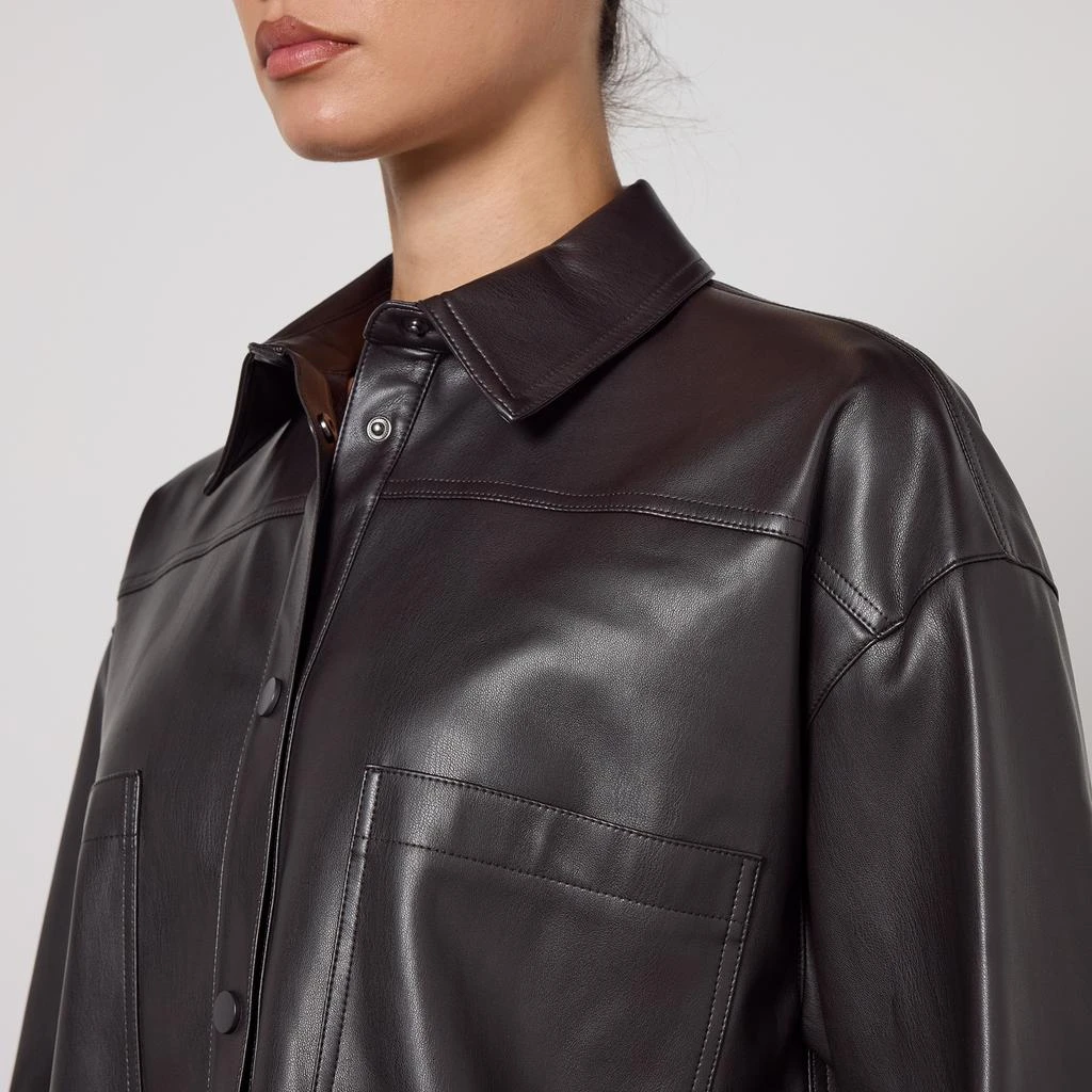 Sand Jersey Faux Leather Jacket – On Sale Now with Up to 31% Off