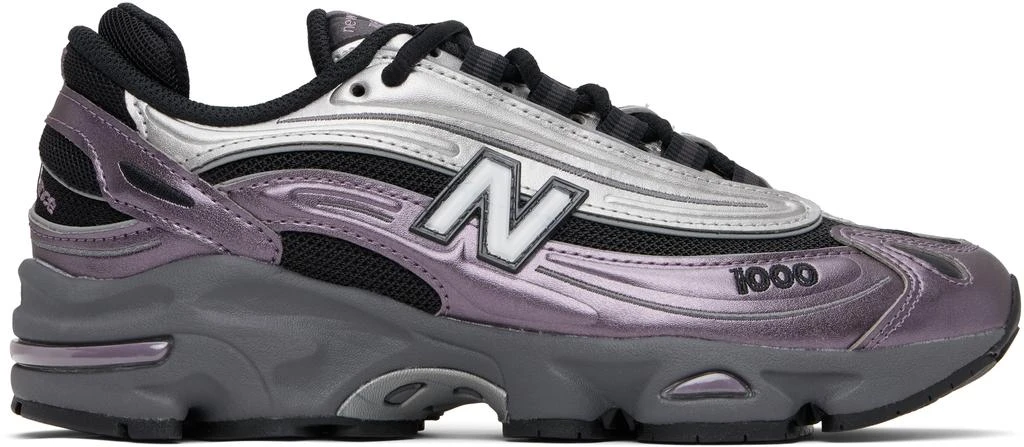 New Balance Black & Purple 1000 Sneakers 1