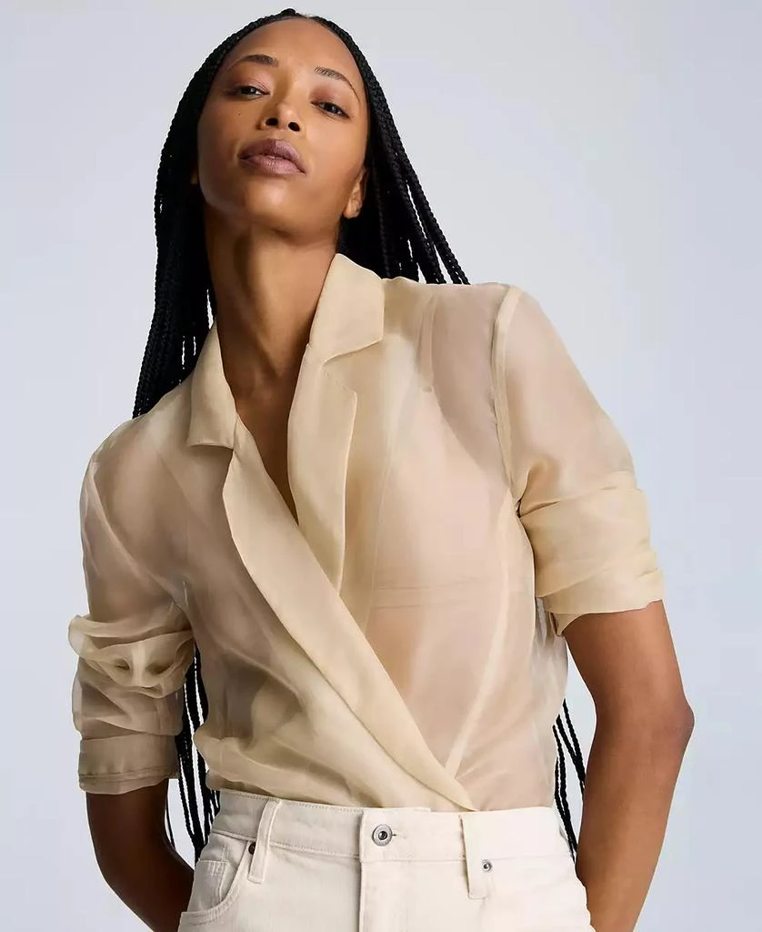Kenneth Cole Women's Organza Boyfriend Blazer 4