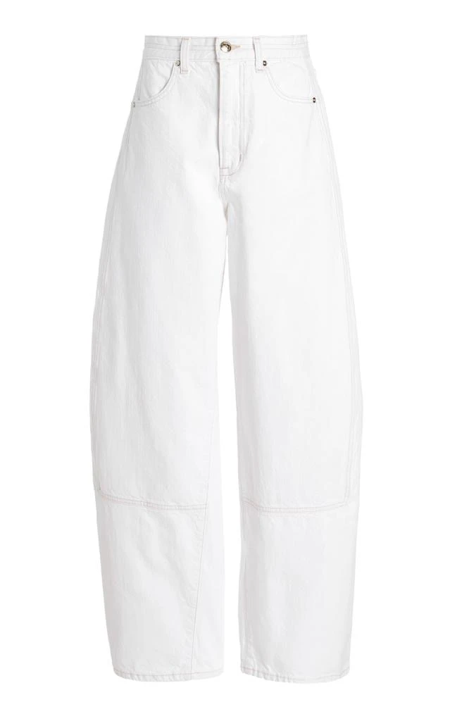 RÙADH RÙADH - Exclusive The Rhode Rigid High-Rise Curved Jeans - White - 26 - Moda Operandi 1