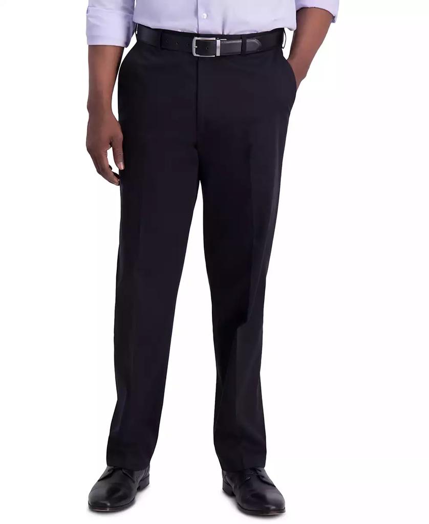 Haggar Men’s Iron Free Premium Khaki Classic-Fit Flat-Front Pant