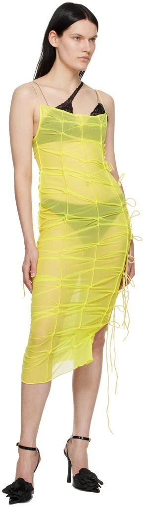 Fancì Club Yellow Tanned Midi Dress 4