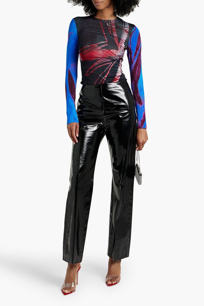 LOUISA BALLOU Printed stretch-jersey top