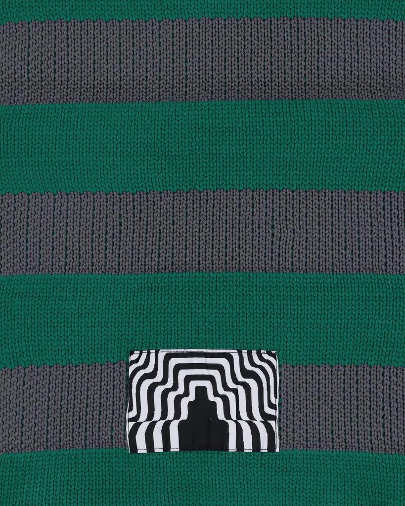 Cav Empt Poly Knit Stripe Scarf Green 4