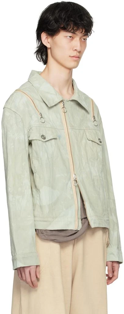 Charlie Constantinou Gray Garment-Dyed Denim Jacket 2