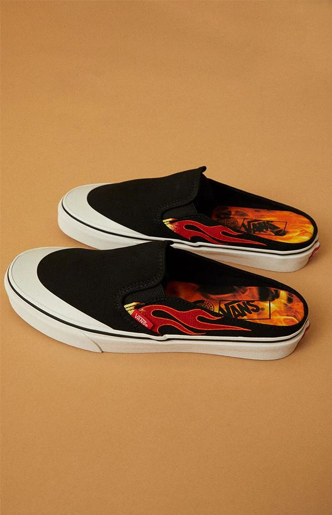 Vans x A$AP Worldwide Black & Red Classic Slip-On Mule Shoes 2