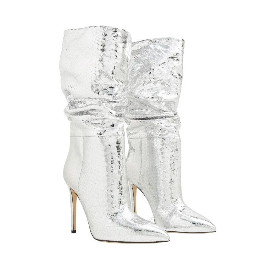 Paris Texas Paris Texas Python-Embossed Slouchy Stiletto Boots, Brand Size 36 ( US Size 6 ) 2